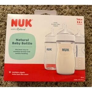 Simply Natural, Bottles, 1+ Months, Medium Flow, 3 Bottles, 9 oz (270 ml) Each